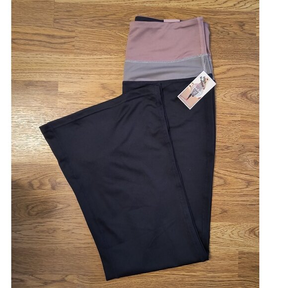 NEW - Shadow Sport Colorblock High-Waisted Wide-Leg Sport/Yoga Pants - XL - Picture 2 of 6